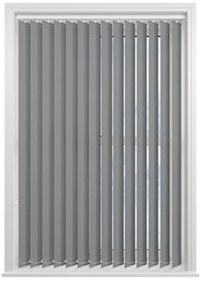 Sorrento (Blackout), Slate Grey - Vertical Blind